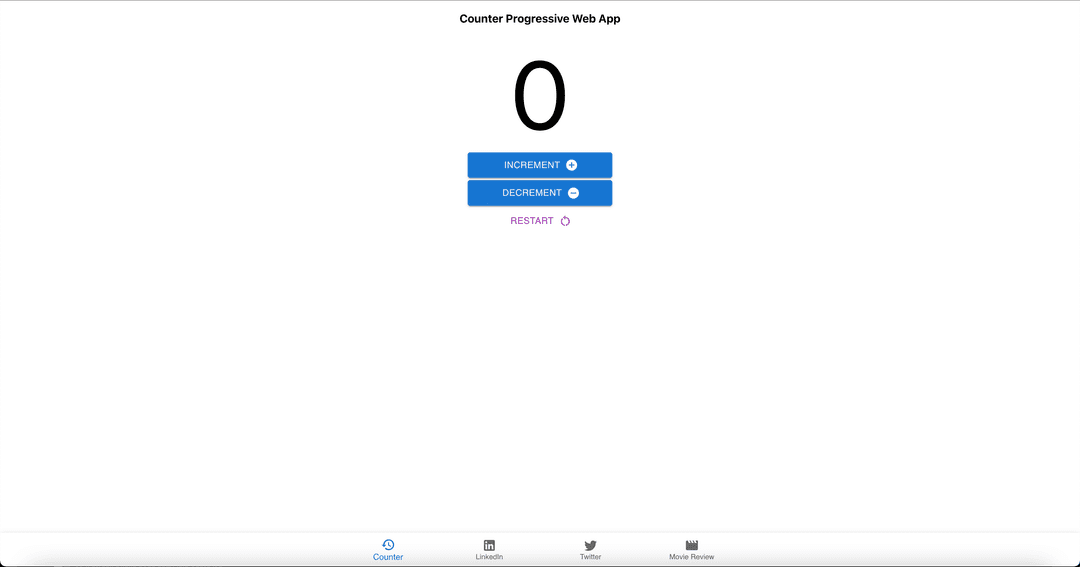 Counter Progressive Web App