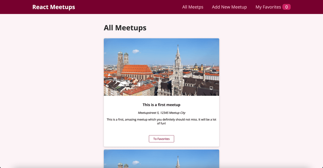 React Meetups